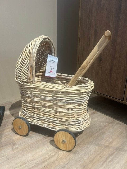 Babypark Exclusief Classic Poppenwagen - Naturel, Ophalen of Verzenden, Zo goed als nieuw, Babypop