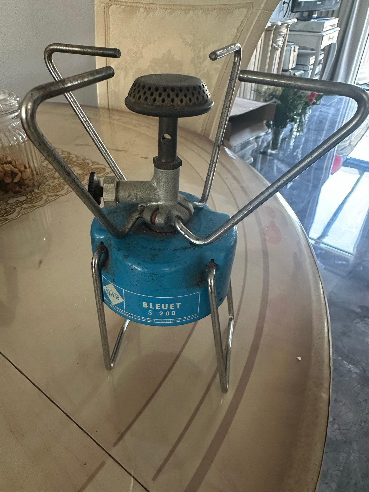 Vintage Campingaz Bleuet S 200 gasbrander en Wonder lantaarn, Ophalen of Verzenden, Gebruikt