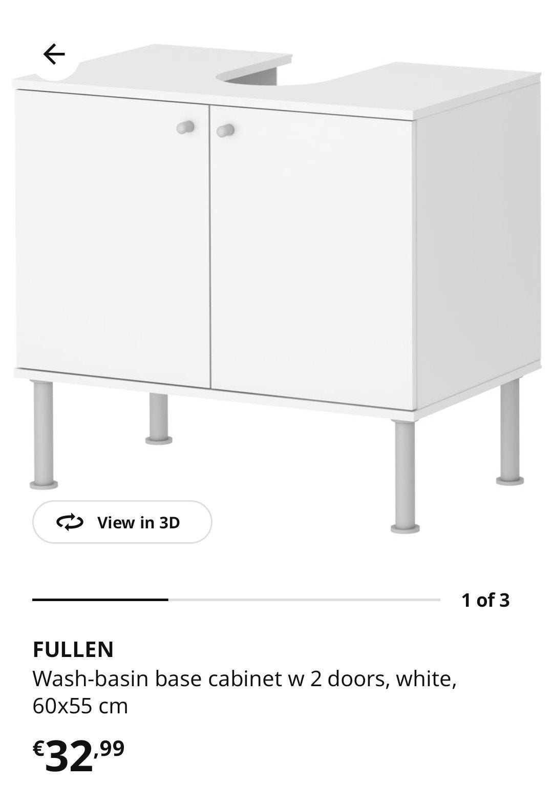 Ikea fullen, Ophalen of Verzenden, 25 tot 50 cm, Overige typen, Minder dan 100 cm