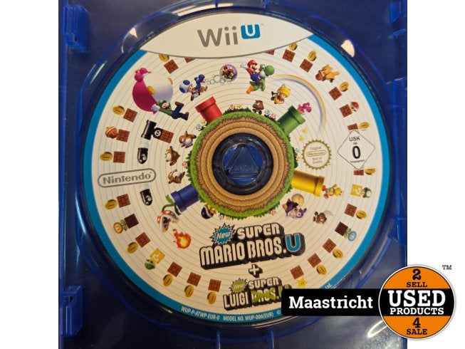 Wii U Game | New Super Mario Bros. U + New Super Luigi U (Zo, Spelcomputers en Games, Nintendo, Zo goed als nieuw, Support@nintendo.com