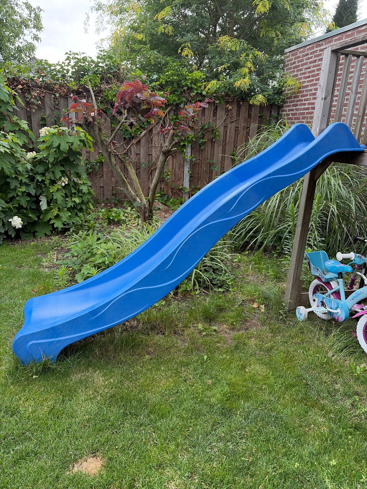 Blauwe glijbaan voor speeltoestel, ca. 120 cm hoog, Kinderen en Baby's, Speelgoed | Buiten | Speeltoestellen, Ophalen, Gebruikt