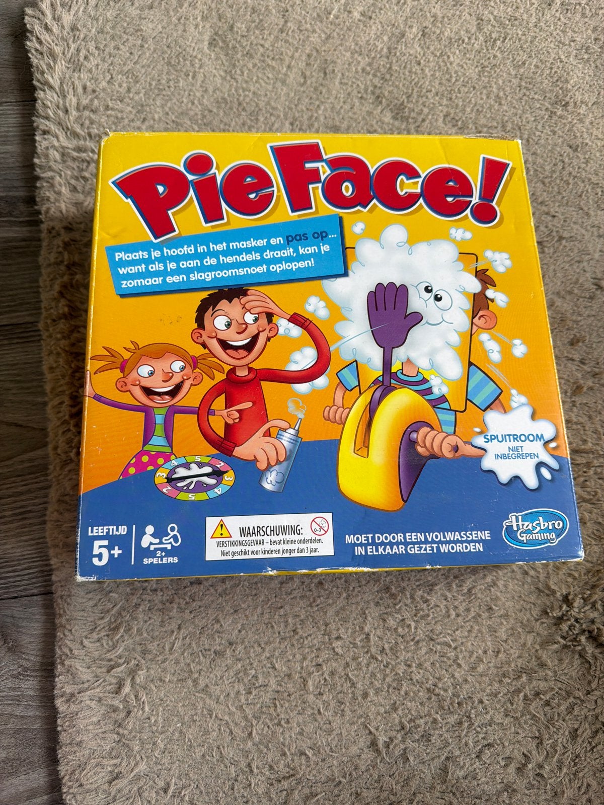Pie Face! Spel - Hilarisch familiespel met slagroom, Hobby en Vrije tijd, Gezelschapsspellen | Bordspellen, Een of twee spelers