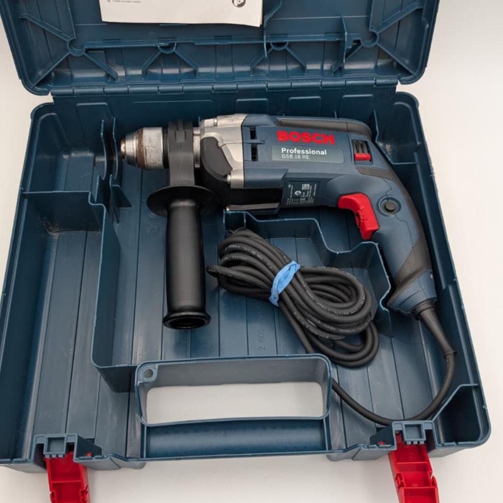 Bosch Professional GSB 16 RE Boormachine - Compleet, Doe-het-zelf en Verbouw, Gereedschap | Boormachines, Ruilrijk, Zo goed als nieuw