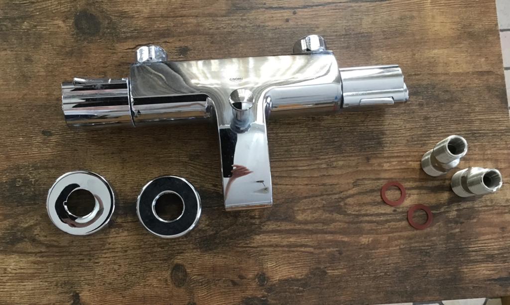 Grohe badthermostaat chrome, Ophalen of Verzenden, Zo goed als nieuw, Chroom, Kraan
