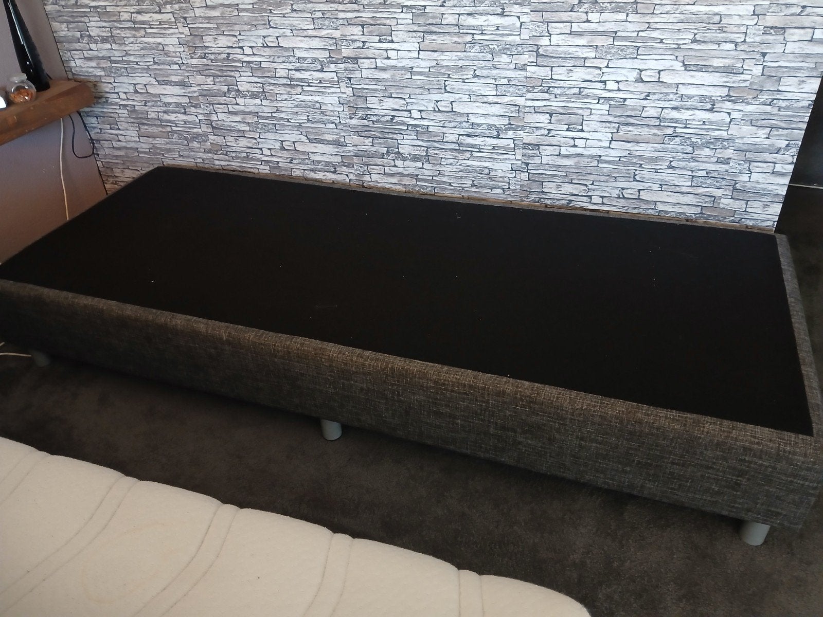 boxspring 1 pers, Ophalen, Gebruikt, Eenpersoons, 80 cm