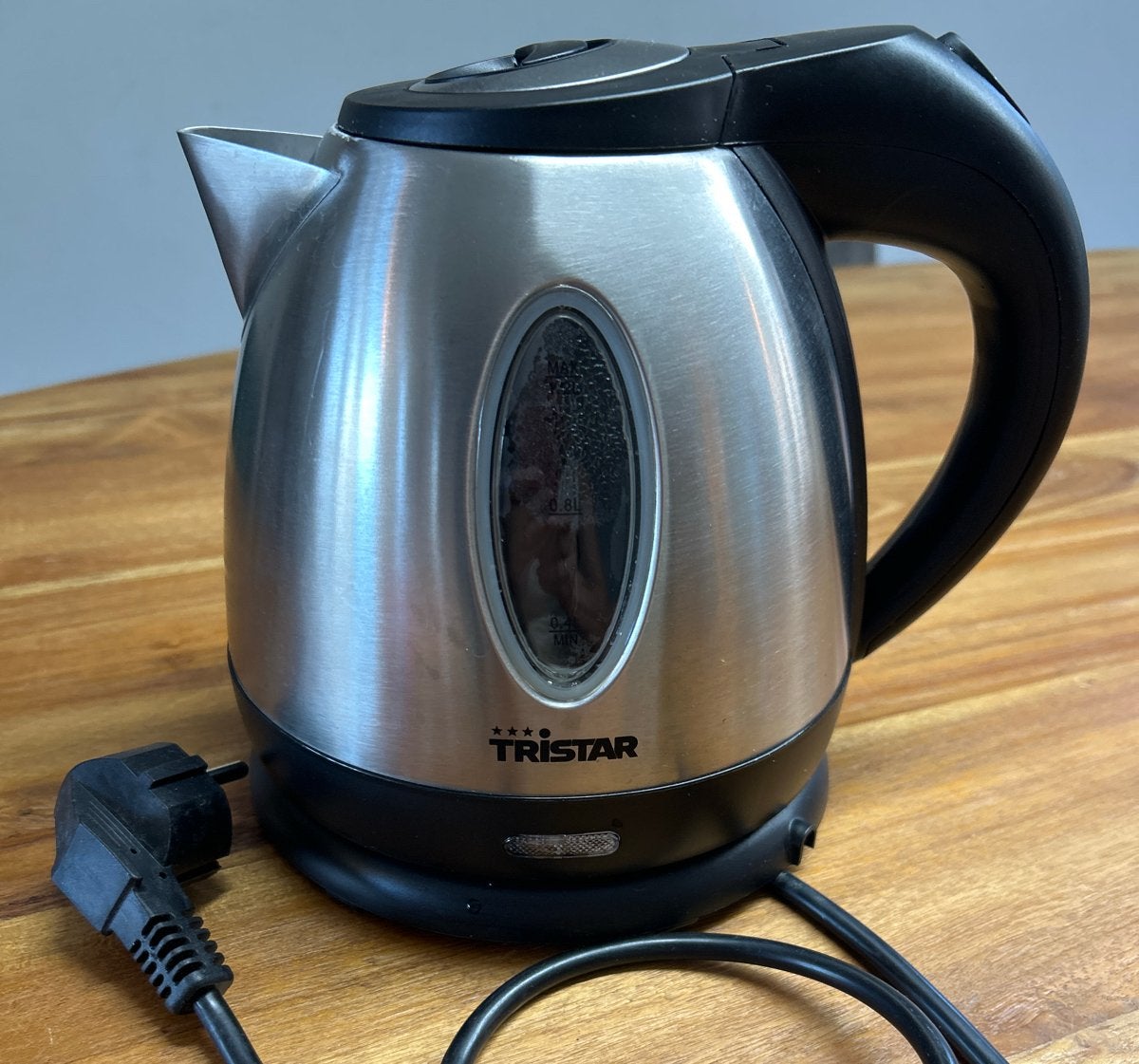 Tristar WK-1325 Camping Waterkoker - 1.2 Liter RVS, Witgoed en Apparatuur, Waterkokers, Zo goed als nieuw, 1 tot 2 liter, Draadloos
