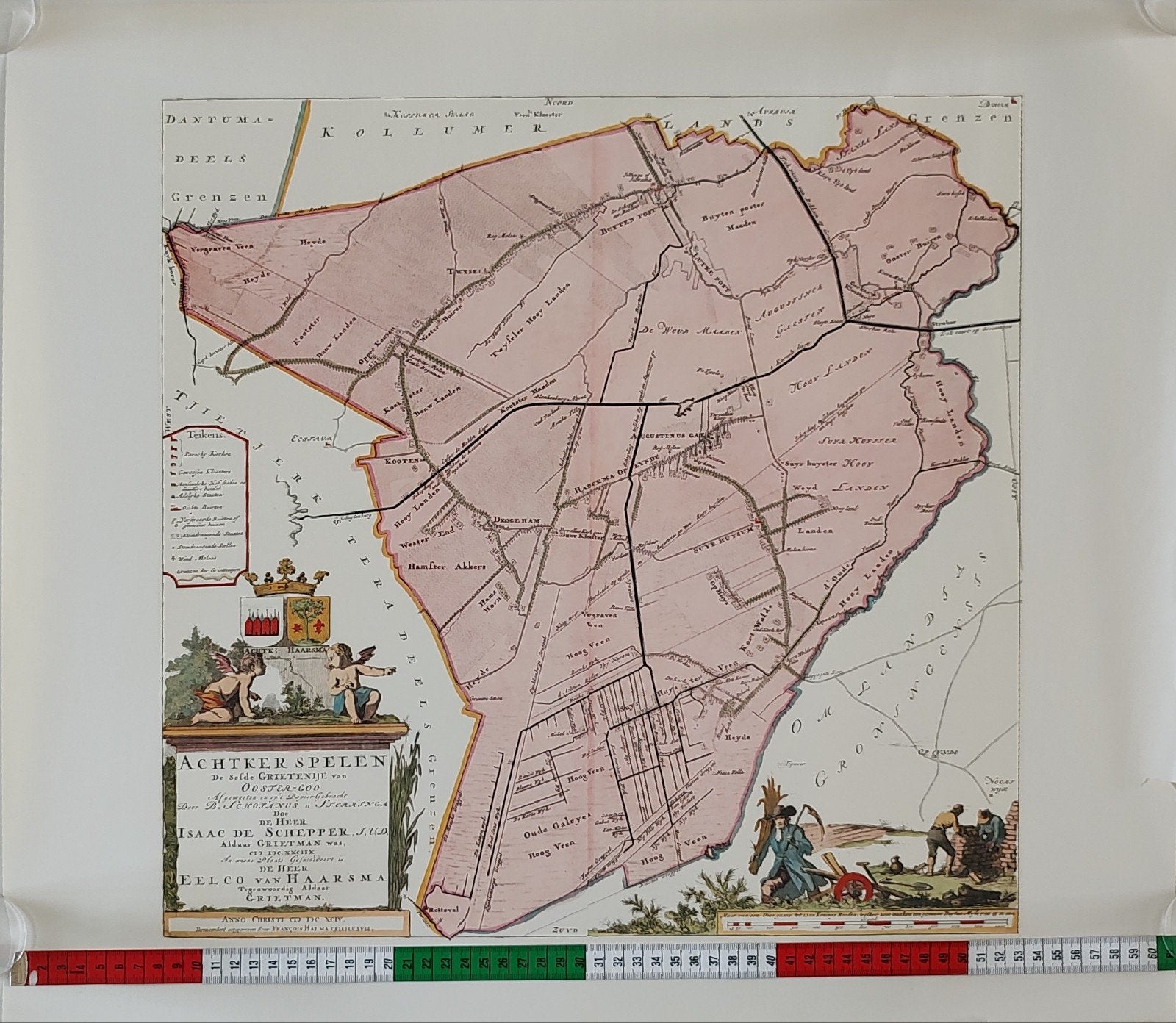Reproducties van oude Friese landkaarten – diverse gemeenten, Landkaart, 1800 tot 2000, Nederland, Ophalen