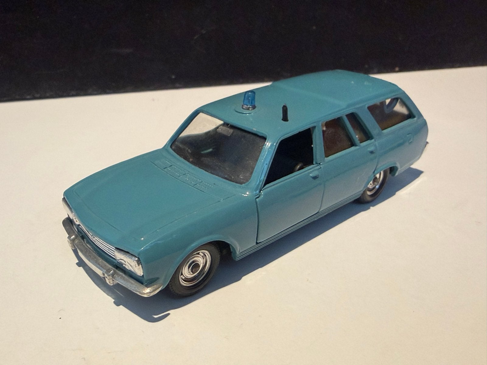Solido Peugeot 504 Break Politie Auto Model 1/43, Ophalen of Verzenden, Gebruikt