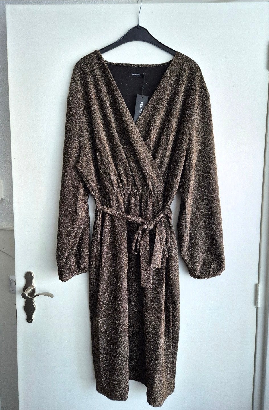 Glitterjurk maat XXL, Kleding | Dames, Bruin, Maat 46/48 (XL) of groter, Pescara, Nieuw