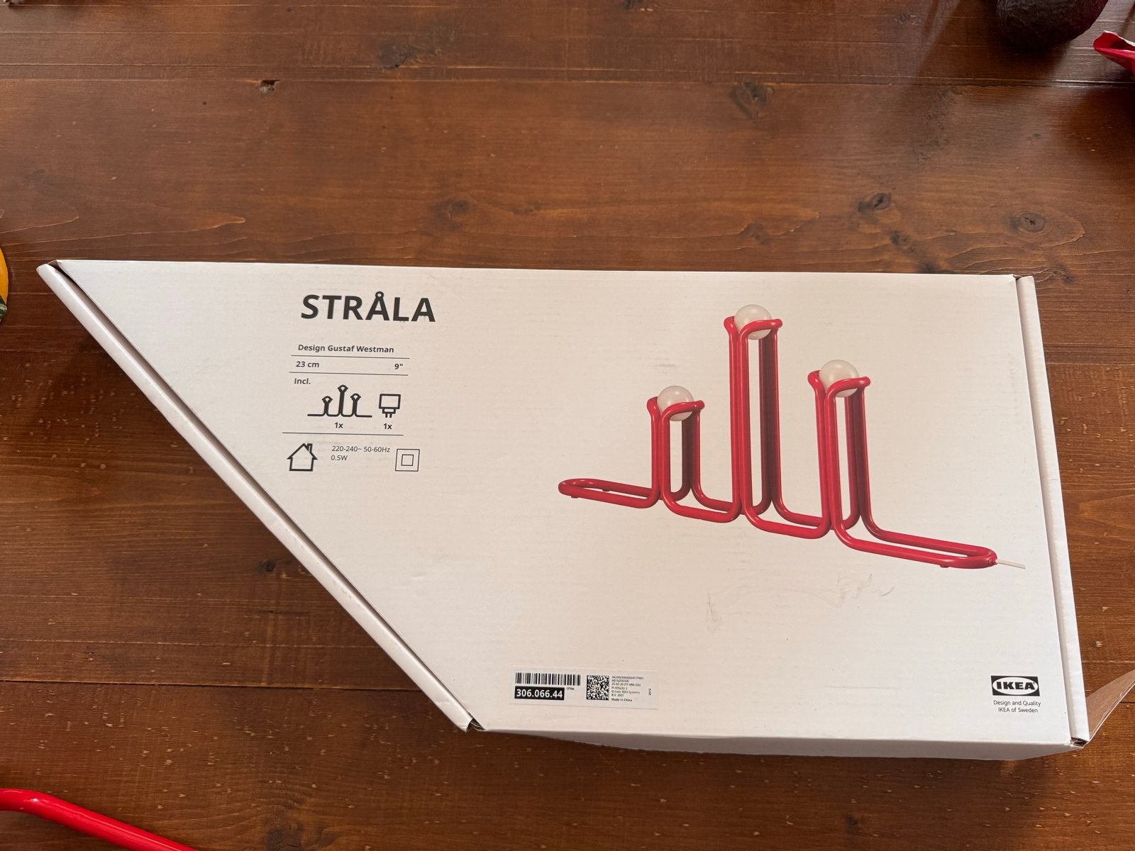 IKEA STRÅLA LED Decoratieve Verlichting Rood - Nieuwstaat, Huis en Inrichting, Metaal, Nieuw, Rood, Ophalen of Verzenden