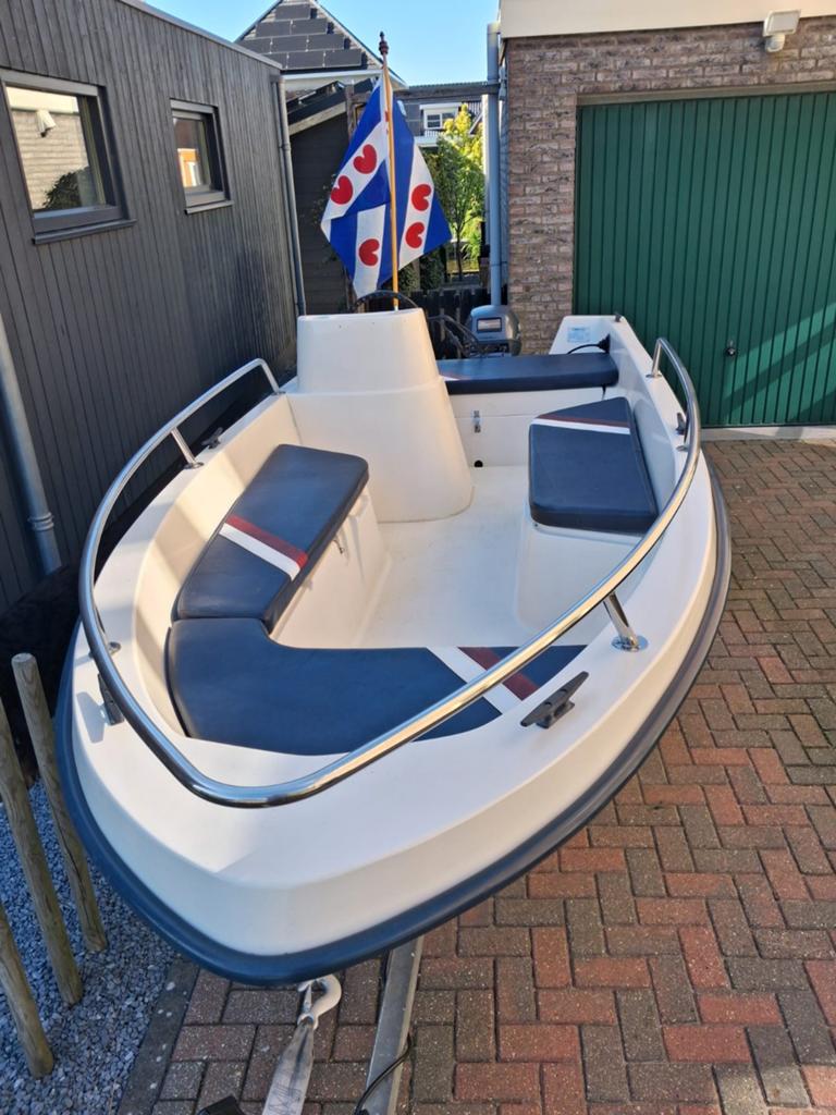Wato 4.10 open tourboot incl. Kanteltrailer., Watersport en Boten, Ophalen, Gebruikt, Tot 10 pk, Viertaktmotor