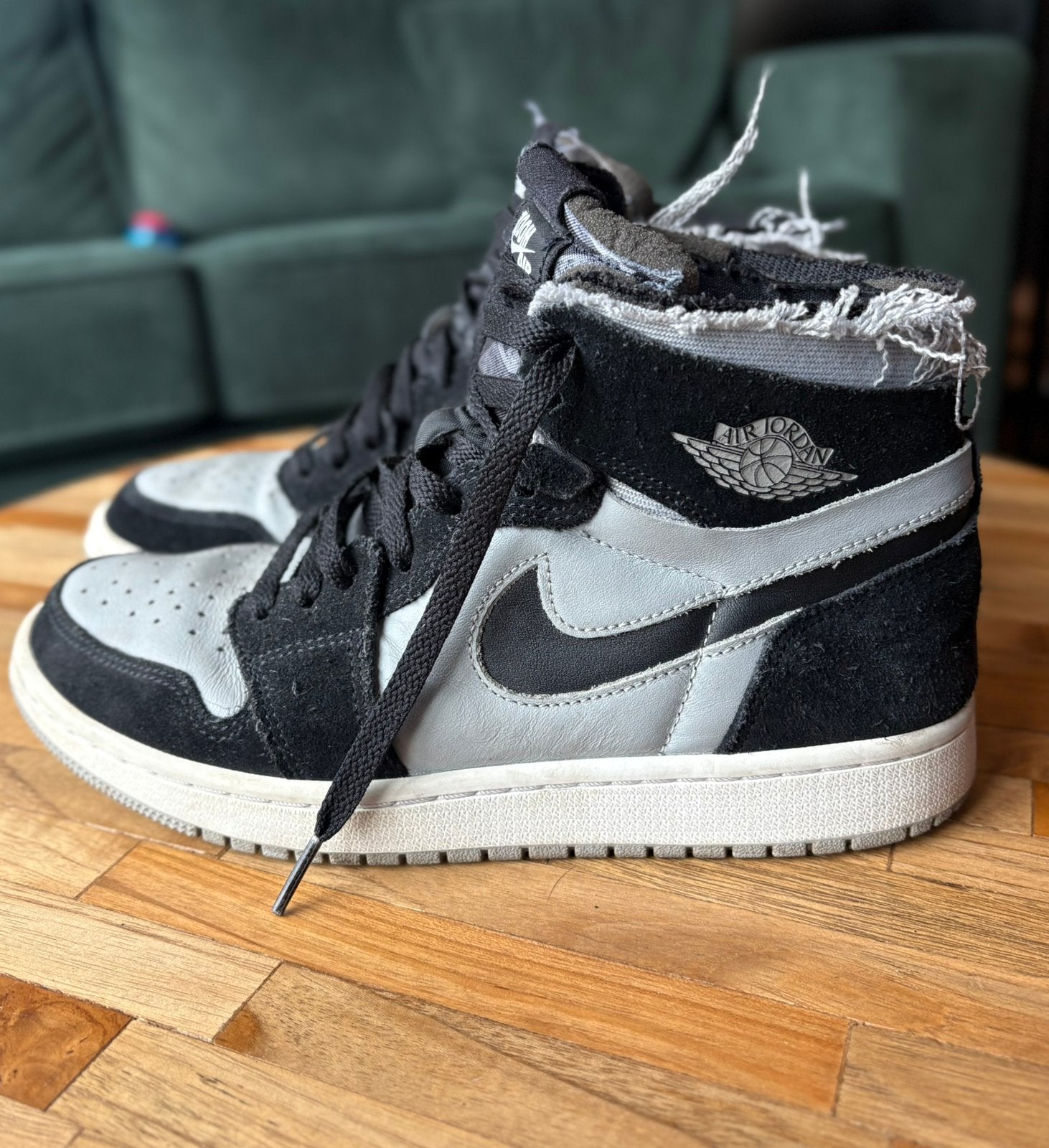 Air Jordan 1 (one) high zoom cmft "black light smoke grey", Zwart, Ophalen of Verzenden, Sneakers of Gympen, Zo goed als nieuw
