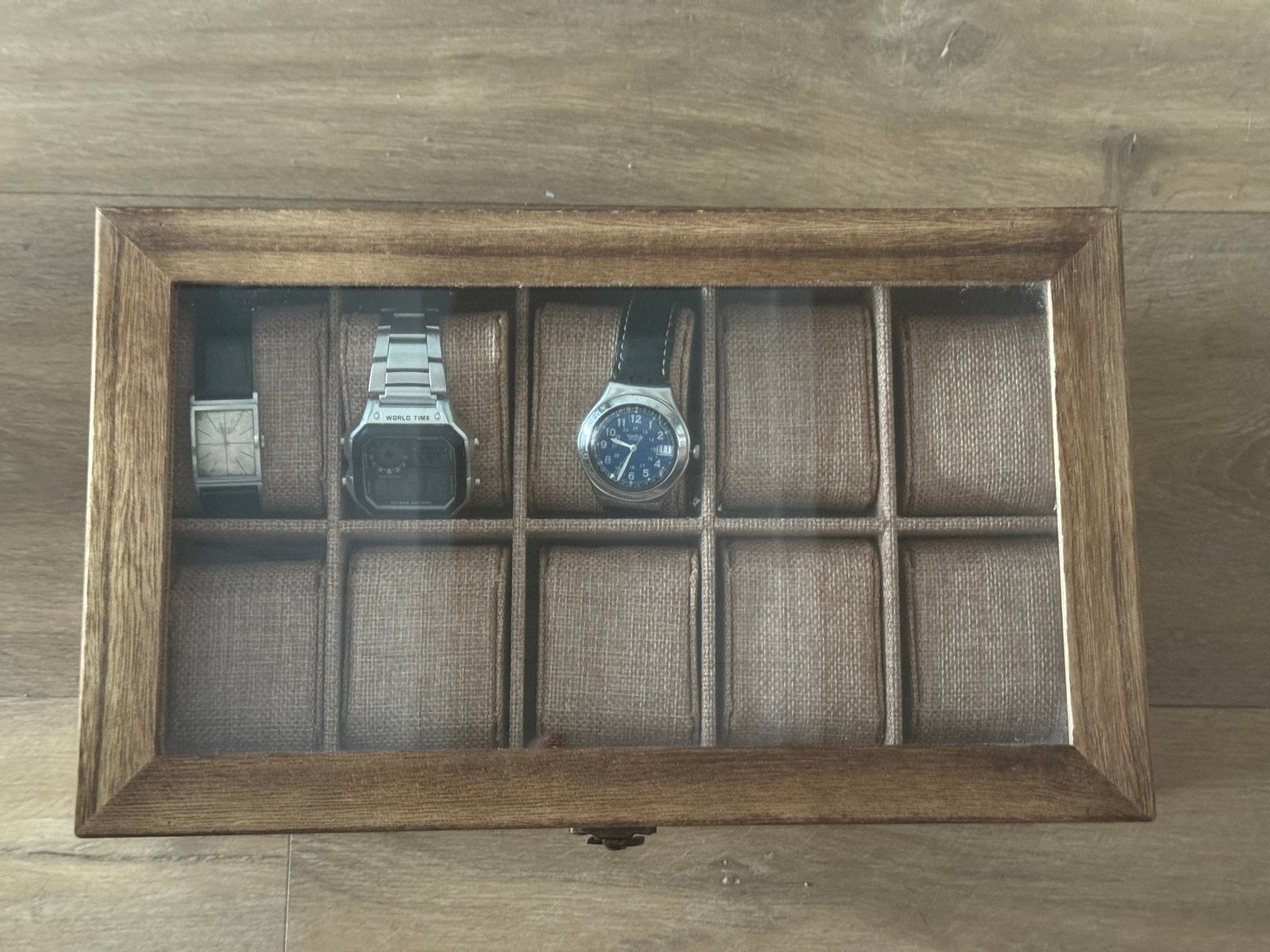 Houten Horlogedoos met Lade voor Sieraden, Ophalen of Verzenden