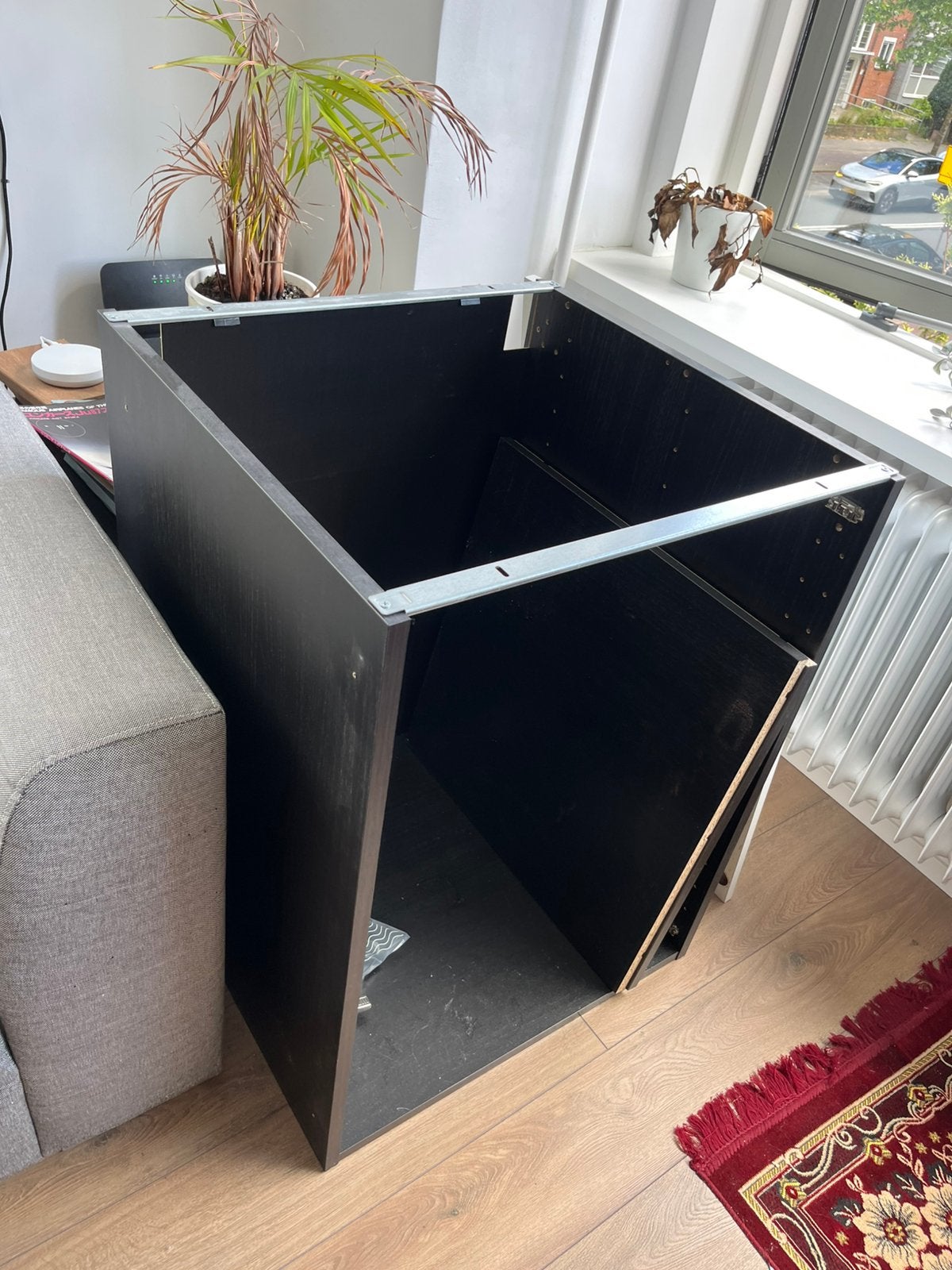 IKEA Metod onderkast 80x60x60, Ophalen, Gebruikt, Zwart, 50 tot 100 cm