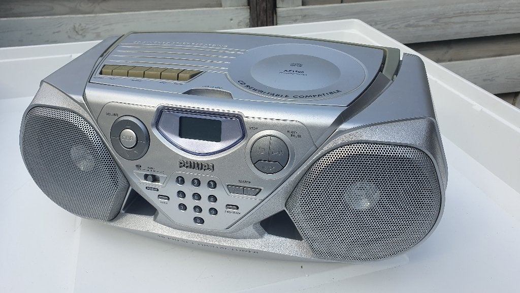 Philips Draagbare Radio/CD-speler/Cassette speler Recorder, Ophalen of Verzenden, Gebruikt, Overige merken, Draagbaar