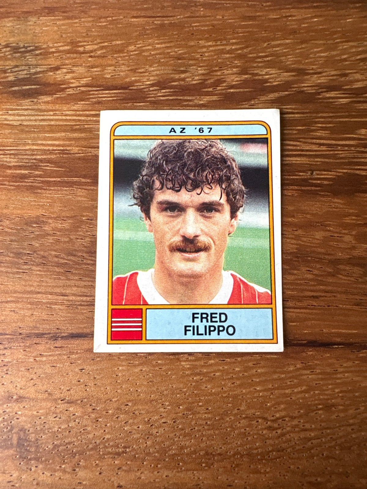 Fred Filippo AZ '67 Voetbal 1984 Panini Spelerskaart, Ophalen of Verzenden, Zo goed als nieuw, Stickers en Plaatjes