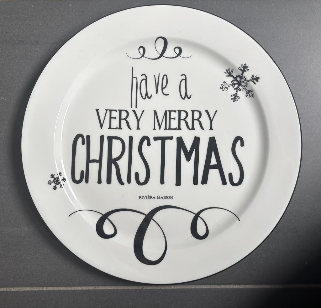 Rivièra Maison kerst bord, Ophalen, Zo goed als nieuw, Bord(en), Overige stijlen