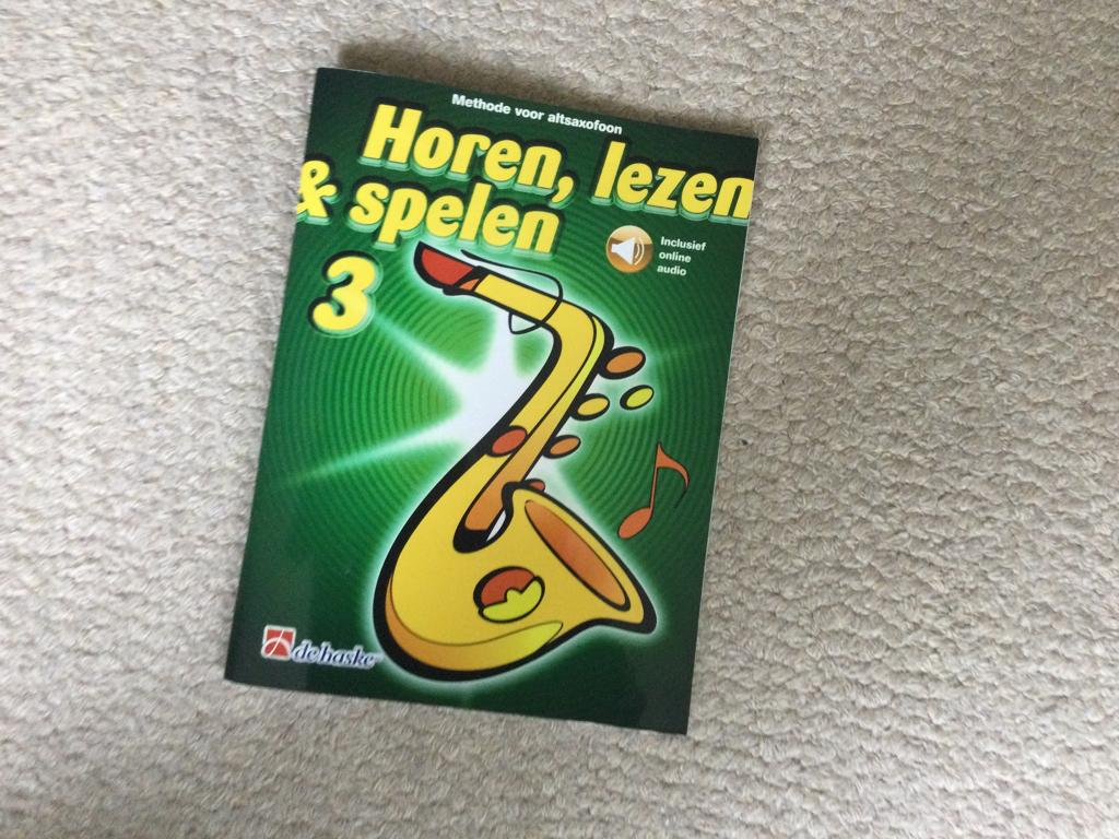Horen, Lezen & Spelen, saxofoon deel 3, Ophalen of Verzenden, Zo goed als nieuw, Overige onderwerpen
