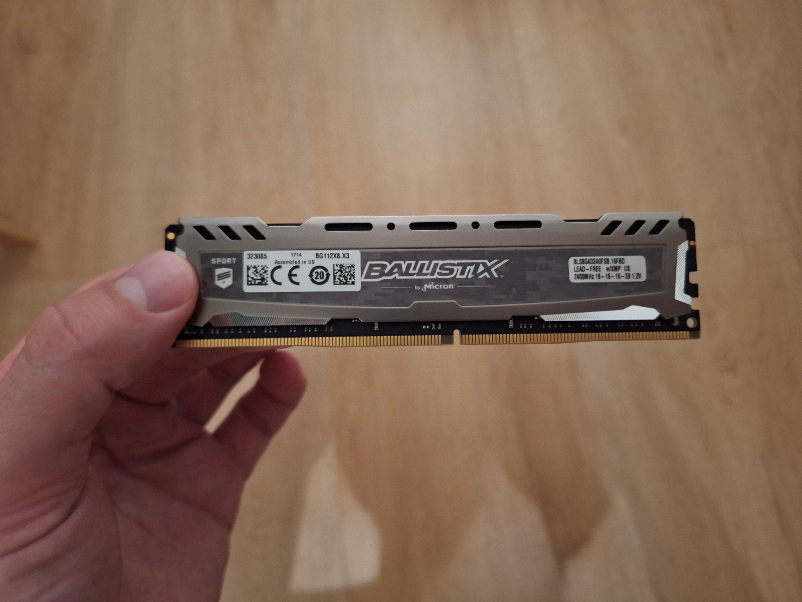 Crucial Ballistix Sport LT 16GB (2x8GB) DDR4 2400MHz RAM, Gebruikt, DDR4, Ophalen of Verzenden, Desktop