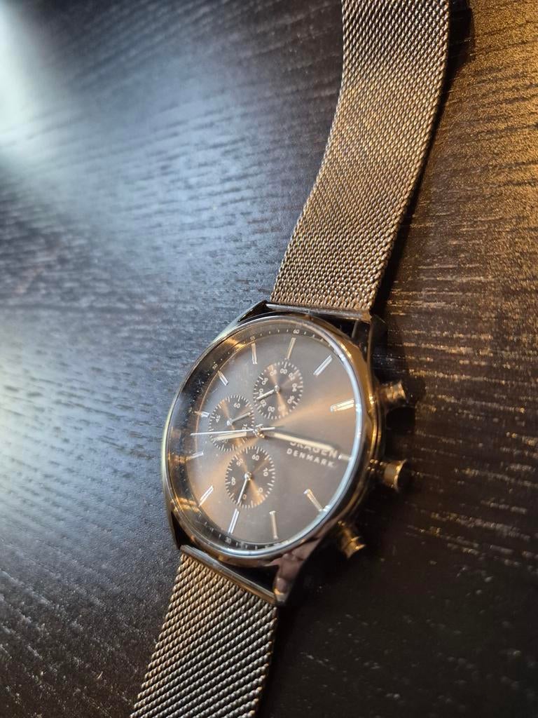 Stijlvol Skagen Heren Horloge - Zo Goed als Nieuw, Overige merken, Staal, Staal, Polshorloge