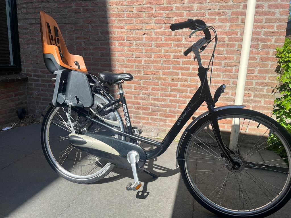 Batavus Mambo moederfiets 48cm mét kinderzitje, Ophalen, 47 tot 50 cm, Versnellingen, Batavus