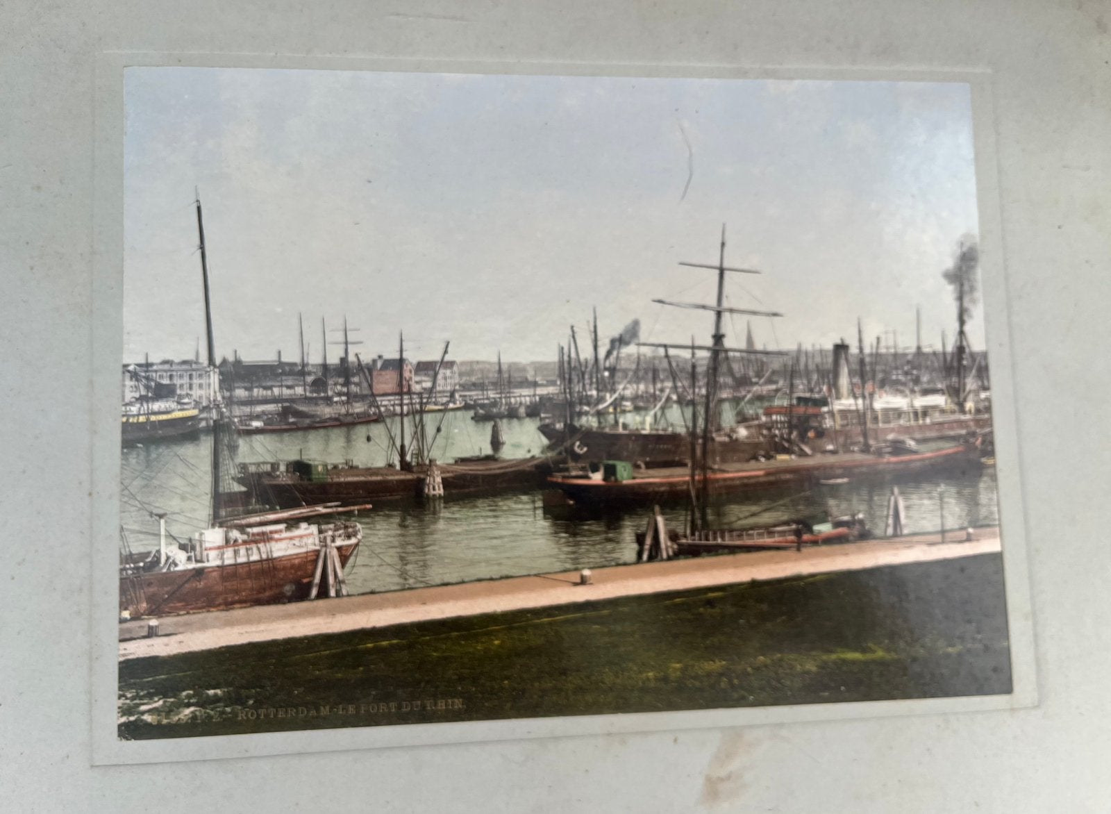 2 kleurendrukken Rotterdamse haven, Ophalen of Verzenden, Zo goed als nieuw, Kaart, Foto of Prent
