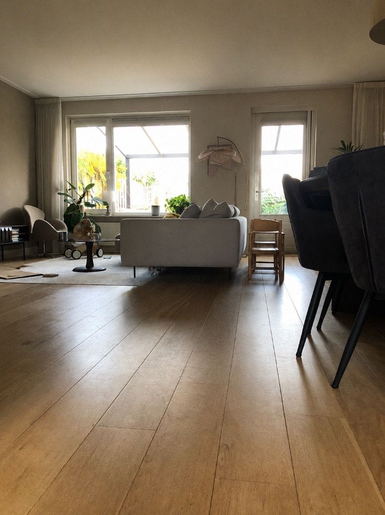 Eikenhouten vloer, Doe-het-zelf en Verbouw, Vloerdelen en Plavuizen, Gebruikt, 10 m² of meer, 10 tot 30 cm, Hout