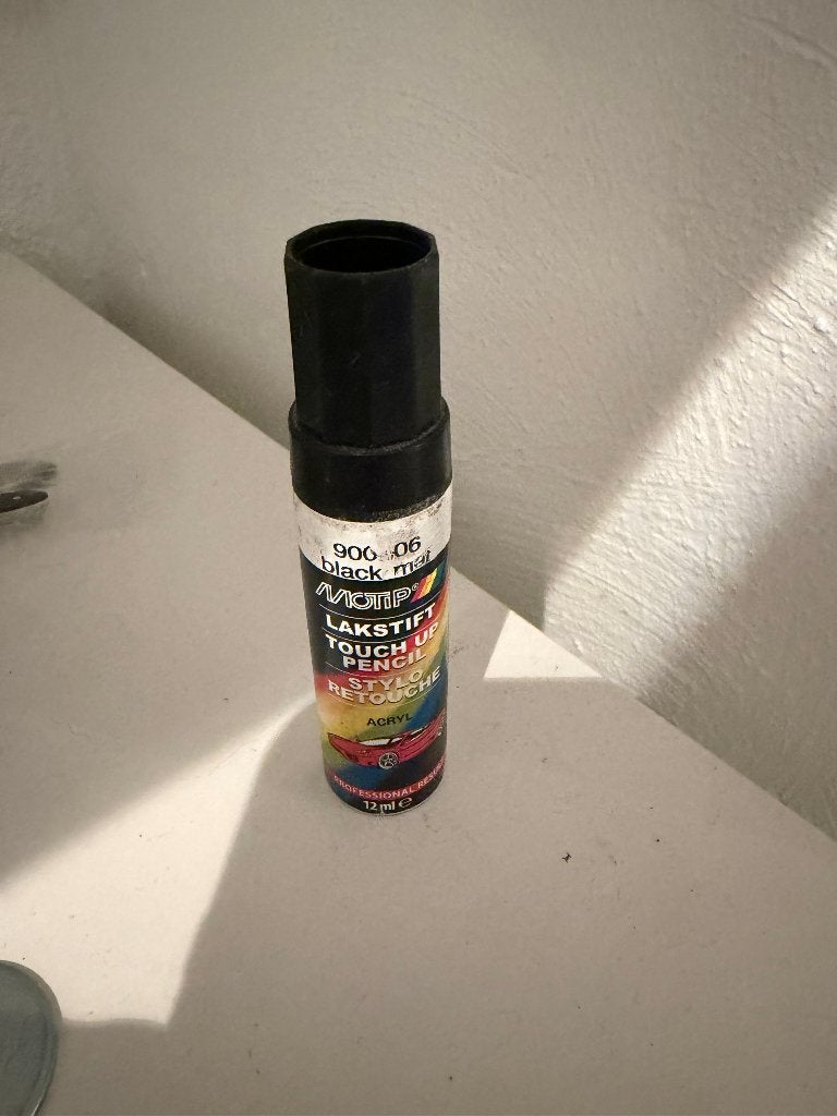 Motip lak zwart mat lakstift 12 ml. 900106, Auto diversen, Ophalen of Verzenden, Nieuw