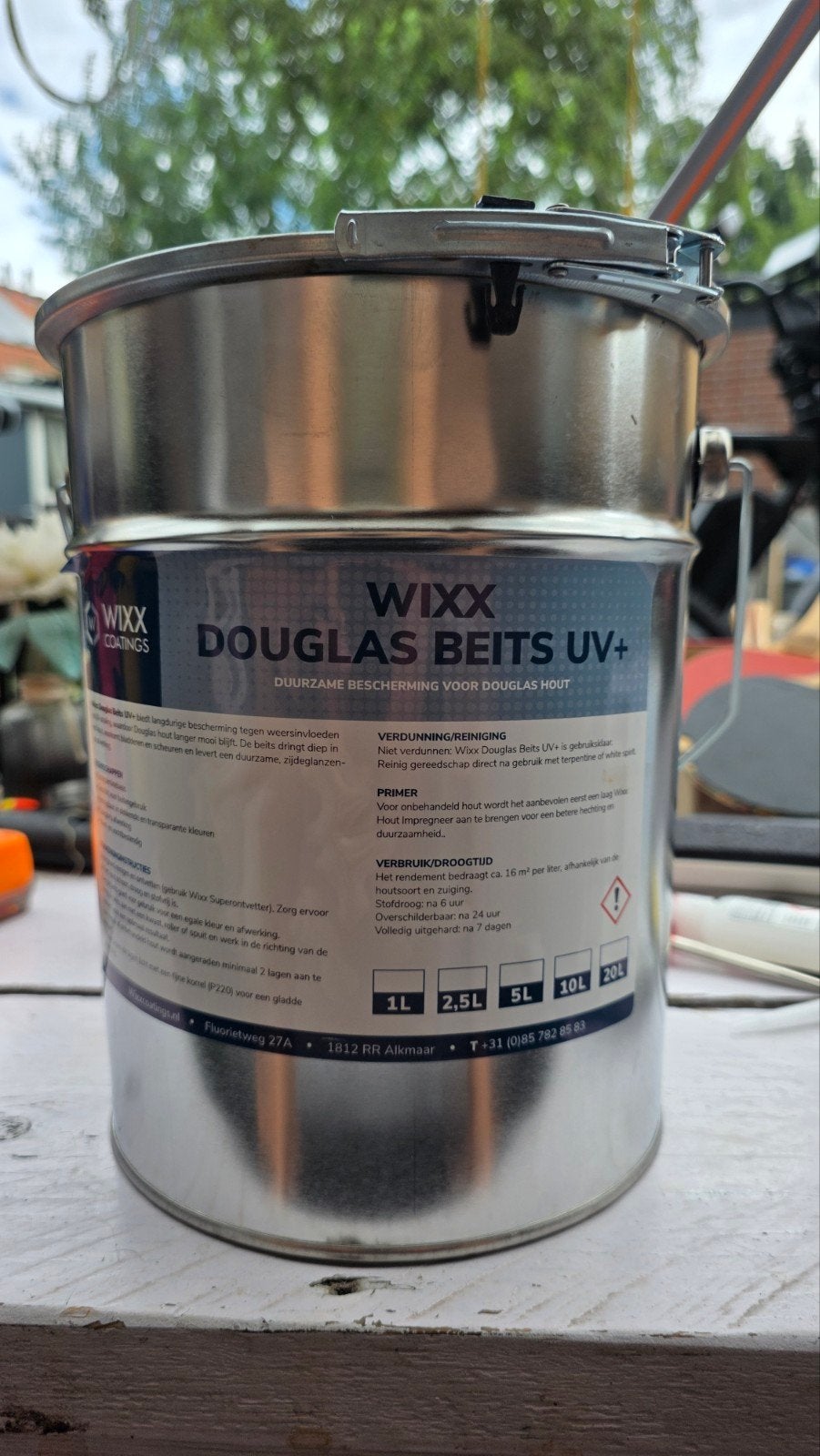 Wixx Douglas Beits UV+ Donker Eiken 4,5L, Bruin, 5 tot 10 liter, Nieuw, Beits