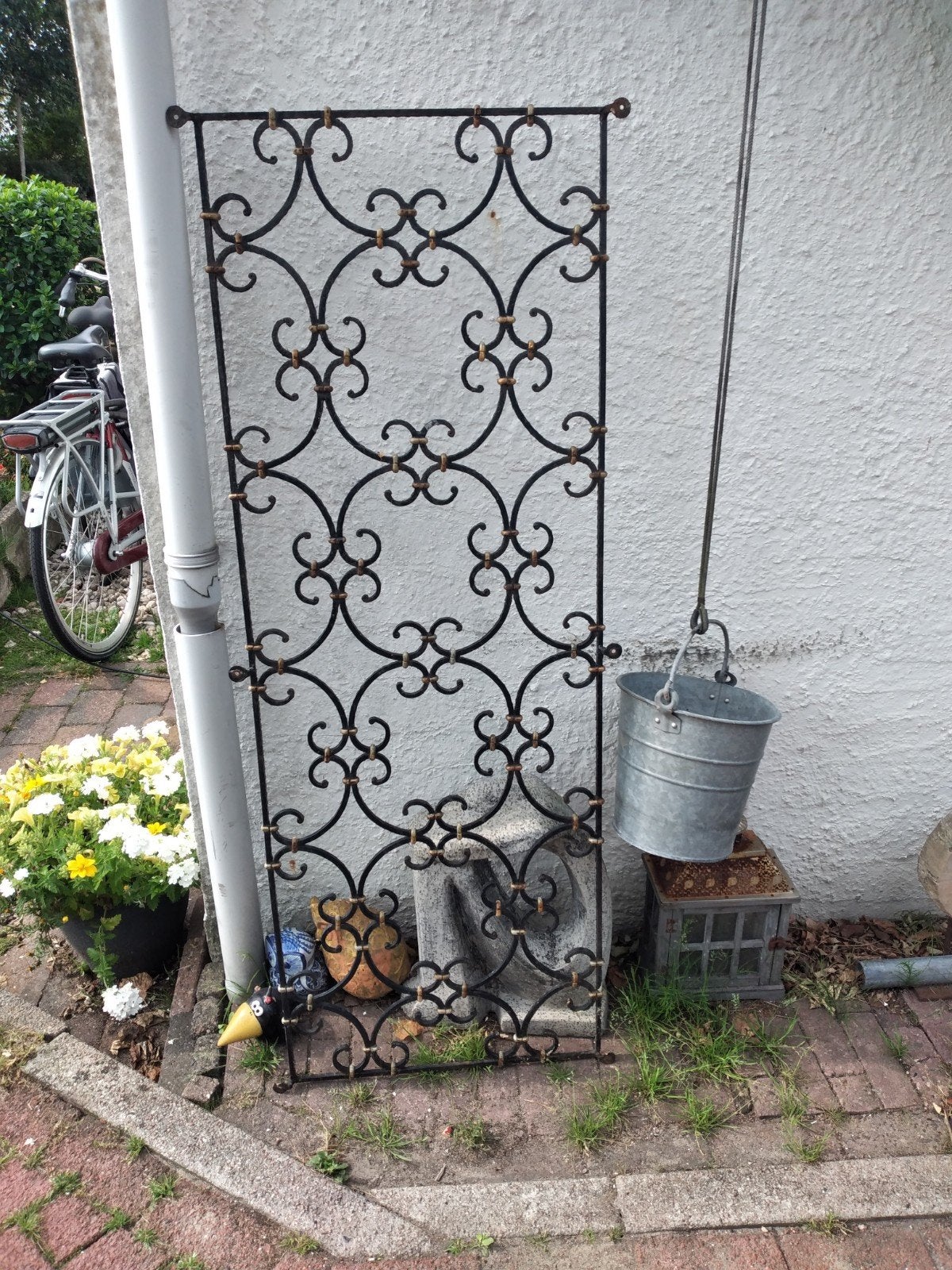 Decoratief ijzeren raamrek / klimrek, Huis en Inrichting, Overige Huis en Inrichting, Gebruikt, Ophalen of Verzenden