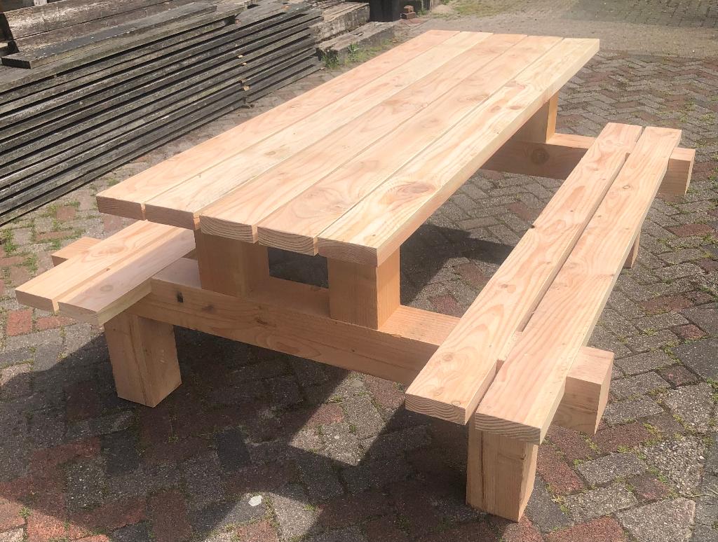 Robuuste douglas picknicktafel, Tuin en Terras, Ophalen, Nieuw, Rechthoekig, Hout