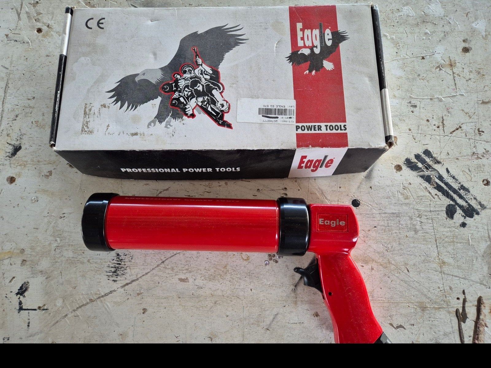 Luchtkitspuit Eagle EG570 voor kokers tot 310ml, Doe-het-zelf en Verbouw, Ophalen of Verzenden, Nieuw