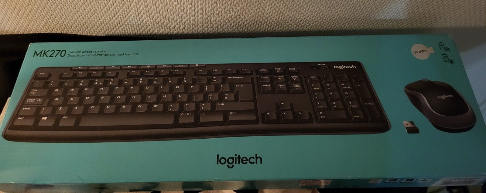 Logitech MK270 met draadloos toetsenbord en muis set, Ophalen