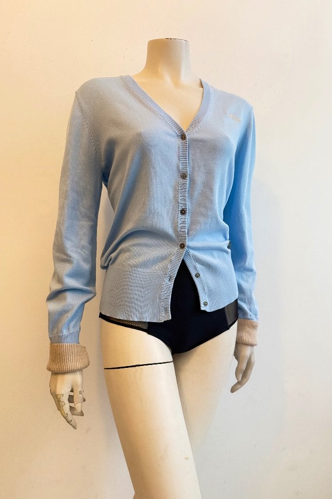 hv polo society lichtblauw vestje L, Ophalen of Verzenden, Zo goed als nieuw, Blauw