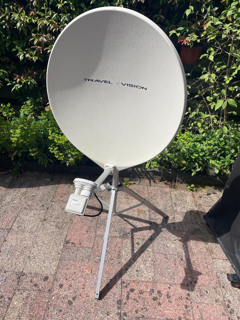 schotel en tv voor camper of caravan, Caravans en Kamperen, Ophalen, Gebruikt