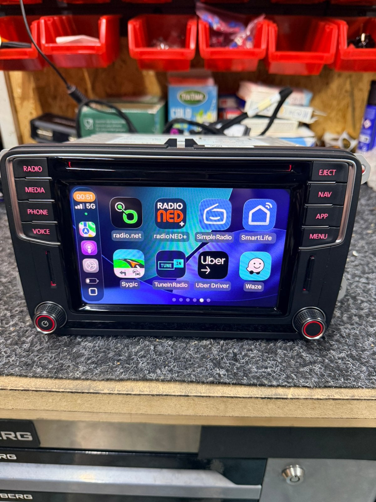 VW Mib 2 PQ App Connect / Carplay Nieuw Touchscreen, .., Specialist, Ophalen of Verzenden, Zo goed als nieuw