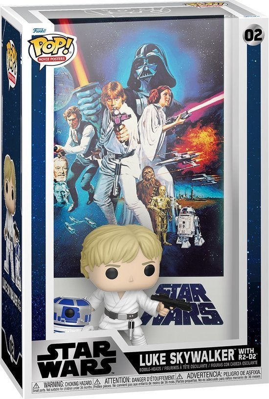 Funko Pop Movie Poster - Star Wars Luke Skywalker with R2-D2, Ophalen of Verzenden, Nieuw