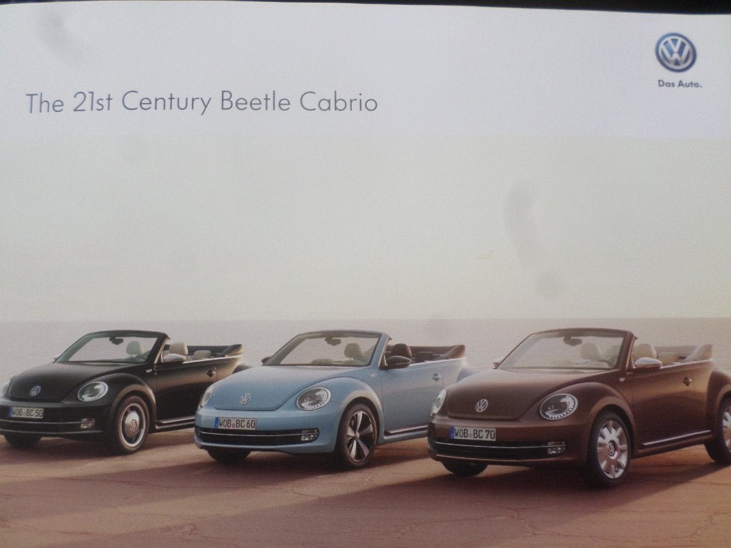 Volkswagen VW Beetle Cabrio 21st Century 2013 Brochure, Ophalen of Verzenden, Zo goed als nieuw, Volkswagen