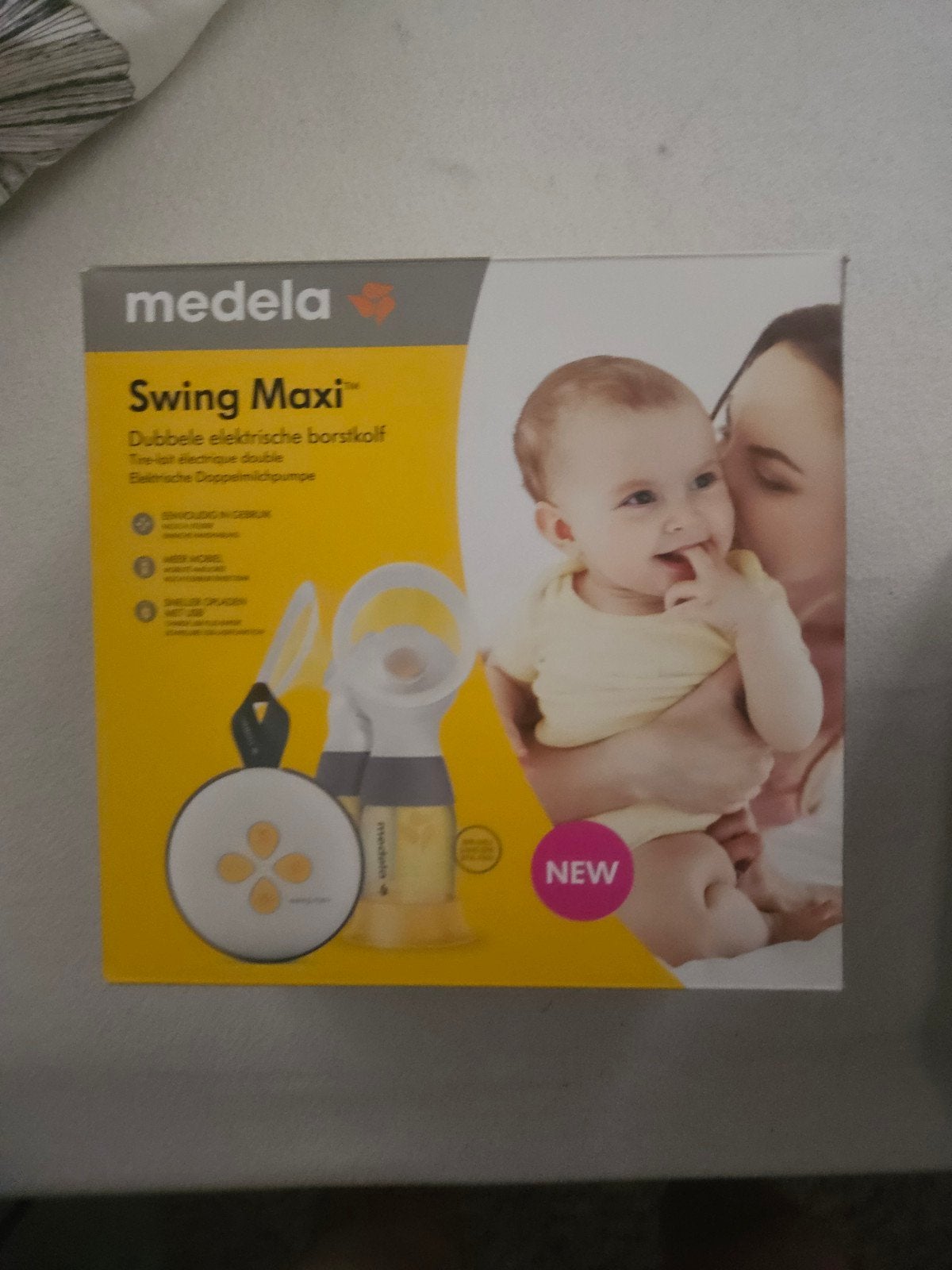 Medela swing maxi borstkolf met toebehoren, Ophalen of Verzenden, Borstkolf