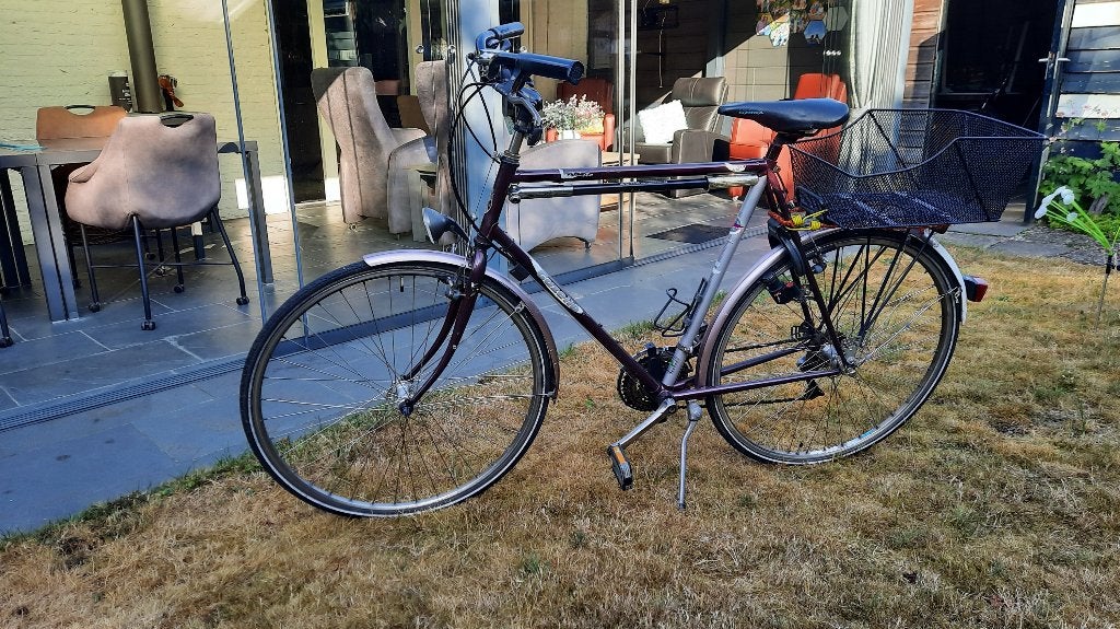 Fiets, Fietsen en Brommers, Fietsen | Dames | Damesfietsen, Ophalen, Gebruikt, Velgrem, Versnellingen
