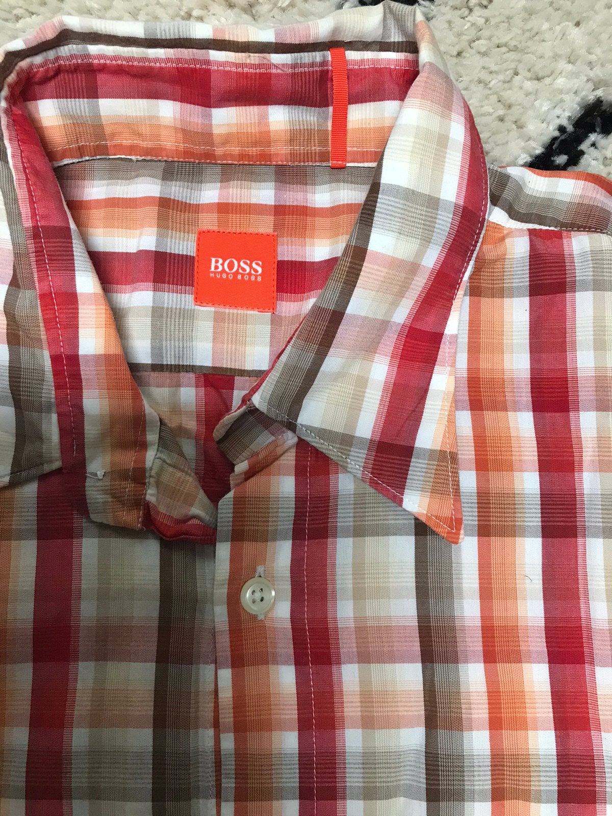 Mooue als nieuw HUGO BOSS ORANGE geruiten blouse/overhemd, Kleding | Heren, Overhemden, Ophalen of Verzenden, Zo goed als nieuw