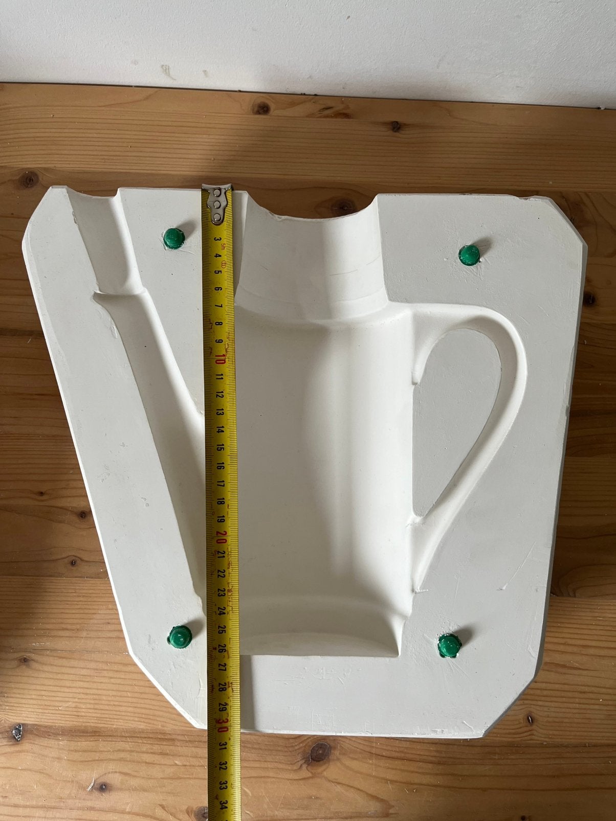 Koffiekan/ theekan met deksel - gipsen gietmal, Ophalen, Gebruikt