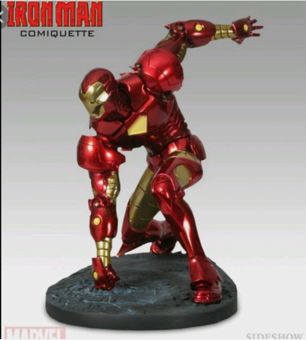 Sideshow Iron Man Comiquette maquette premium format, Ophalen, Zo goed als nieuw, Film, Beeldje, Replica of Model