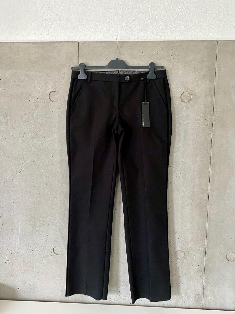 H954 Nieuw: Brian Dales: maat 40=M broek pantalon zwart, Zwart, Ophalen of Verzenden, Zo goed als nieuw, Lang