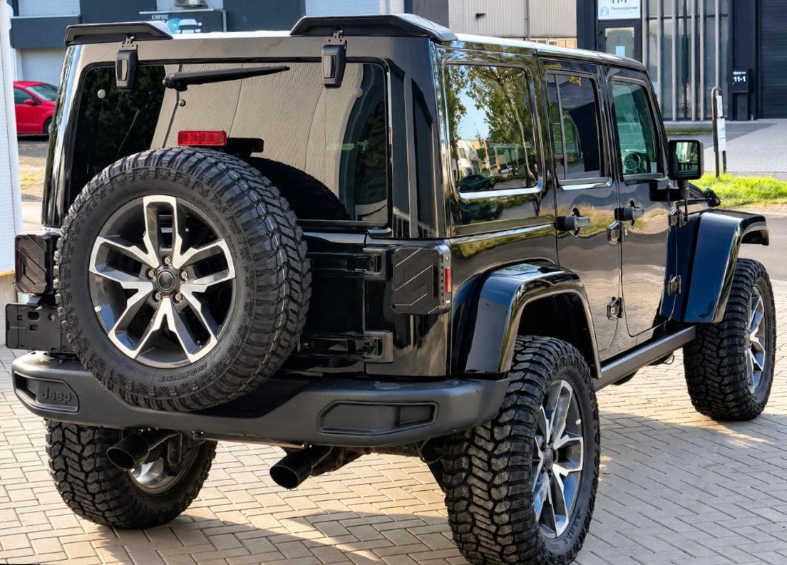 JEEP WRANGLER 3.6 V6 SAHARA EXTREME MOOISTE BLACK EDITION‼️, Auto's, Automaat, 2000 kg, Zwart, Leder