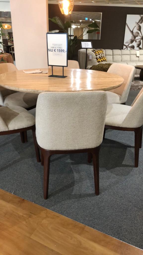 Eetkamerstoel Ava, Ophalen, Zo goed als nieuw, Vijf, Zes of meer stoelen