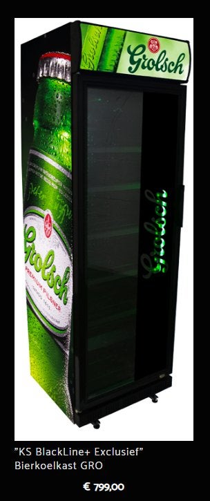 Grolsch Bier koelkast keuze uit10 stuks ''De Kornschuur'', Ophalen, Zonder vriesvak, 200 liter of meer, Nieuw