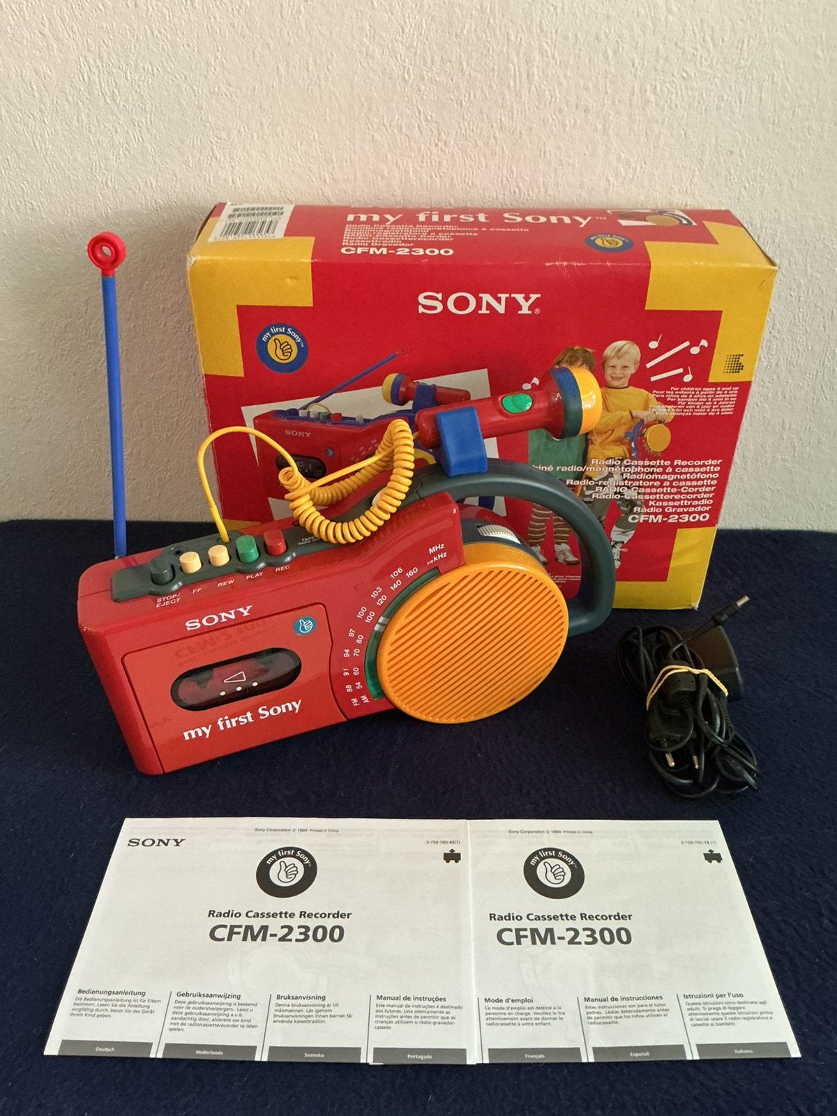 My First Sony vintage radio/cassette- CFM-2300 in doos, Ophalen of Verzenden, Walkman