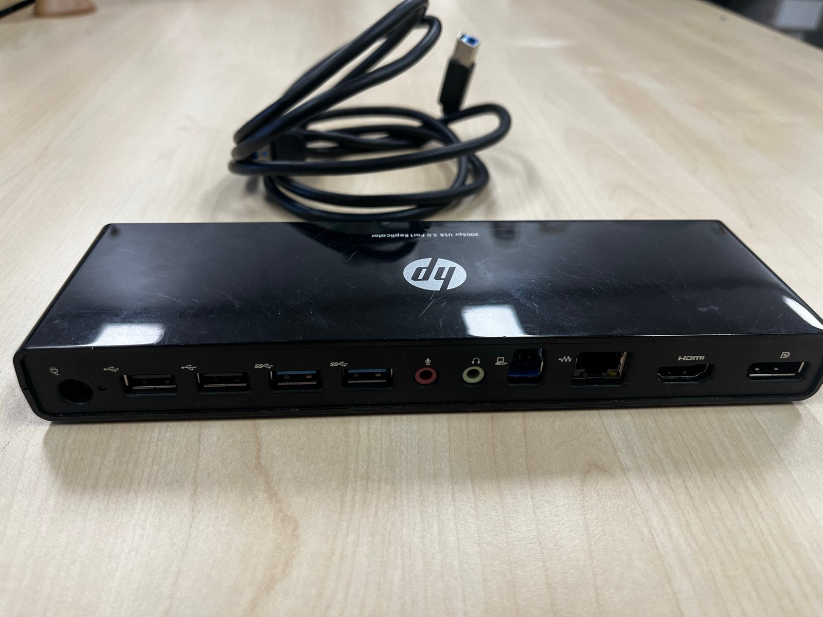 HP 3005pr USB 3.0 Port Replicator Docking Station, Ophalen, Gebruikt, Docking station, Laptop