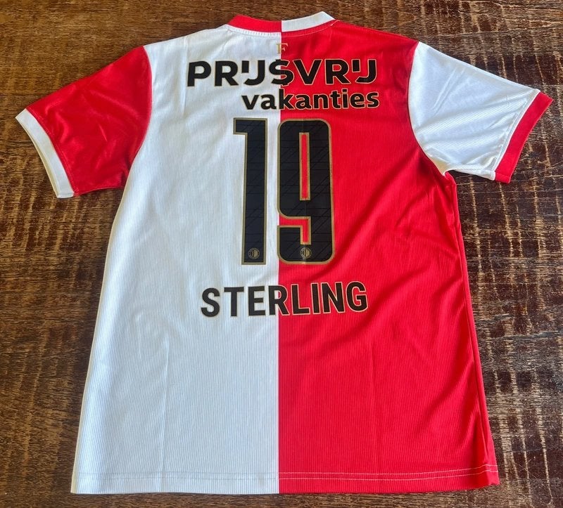 Sterling#19 Feyenoord 2025/2026 Thuisshirt Home Shirt Maat L, Maat 52/54 (L), Gedragen, Meerkleurig, Verzenden